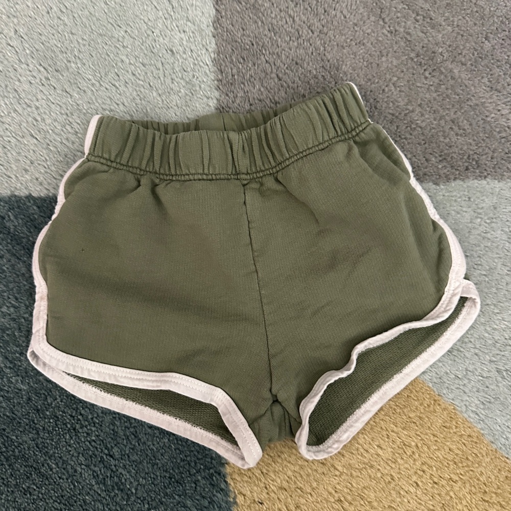 Winter Water Factory Green Shorts with White Trim